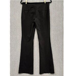 Alice + Olivia Classics Front Slit Flare Pants Black Trousers Womens 8 Split Hem